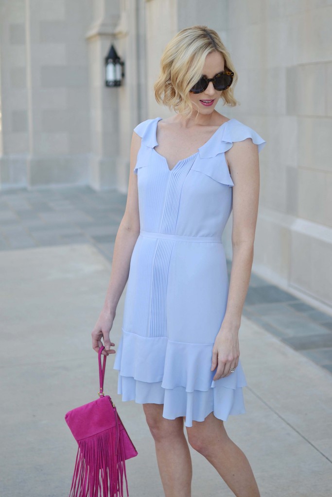 This pastel blue number from Banana Republic is the one dress you'll need this spring.