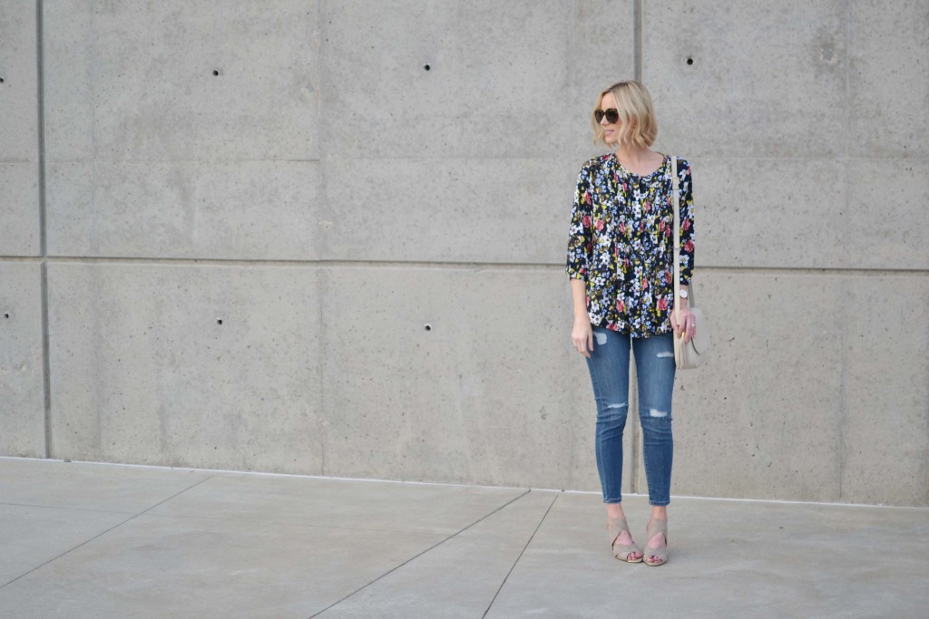 foral and distressed denim 2