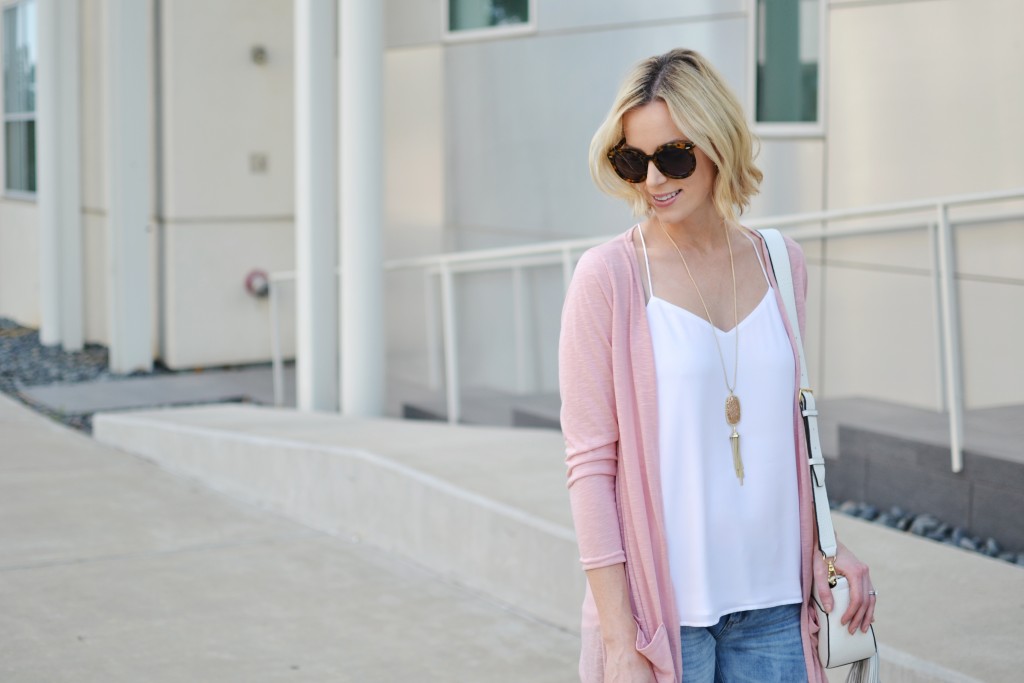 easy summer layers with a light weight duster cardigan