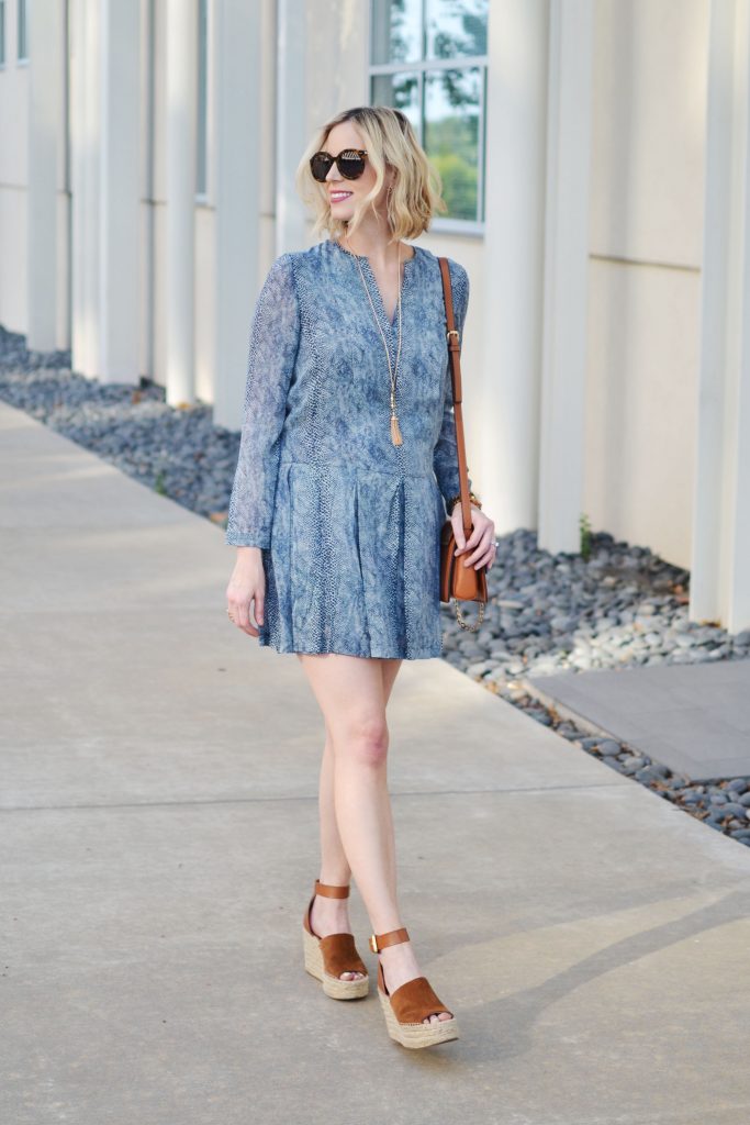 Uptown Cheapskate Tory Burch dress and wedges, designer brands for lesss