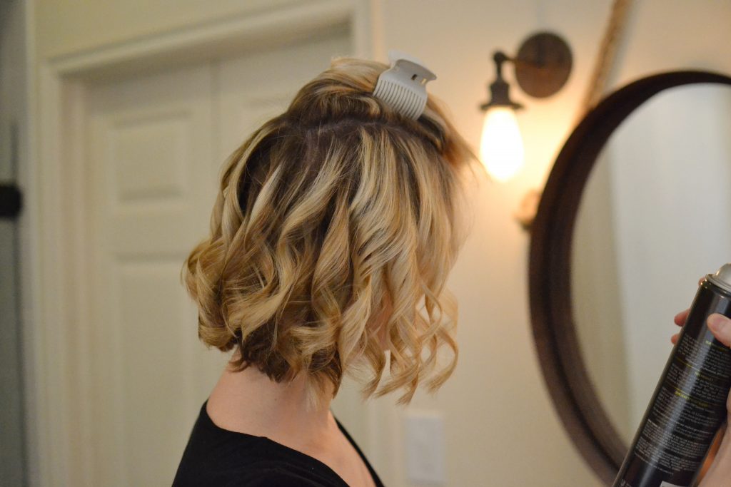 how to create curls that last on a long bob - step by step tutorial