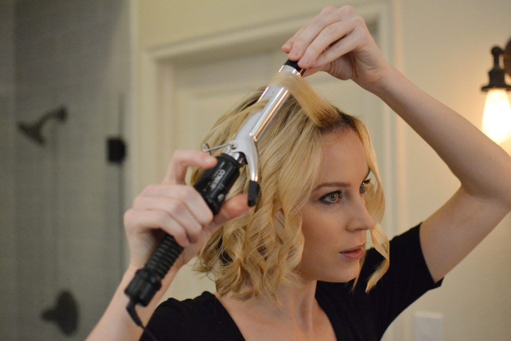 how to create curls that last on a long bob - step by step tutorial