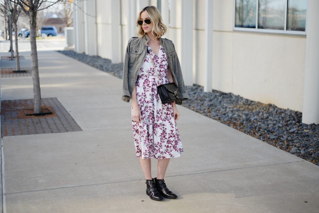 Panel Backless Print Dress main image 0