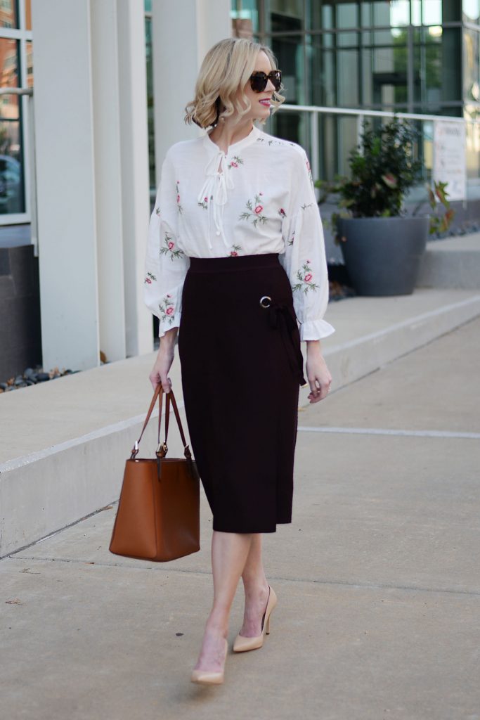the perfect fall work outfit, chic work outfit, polished work outfit idea
