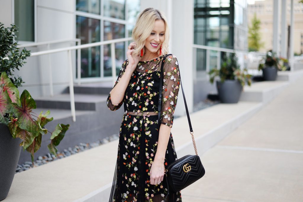 Fresh Cut Floral Midi Dress