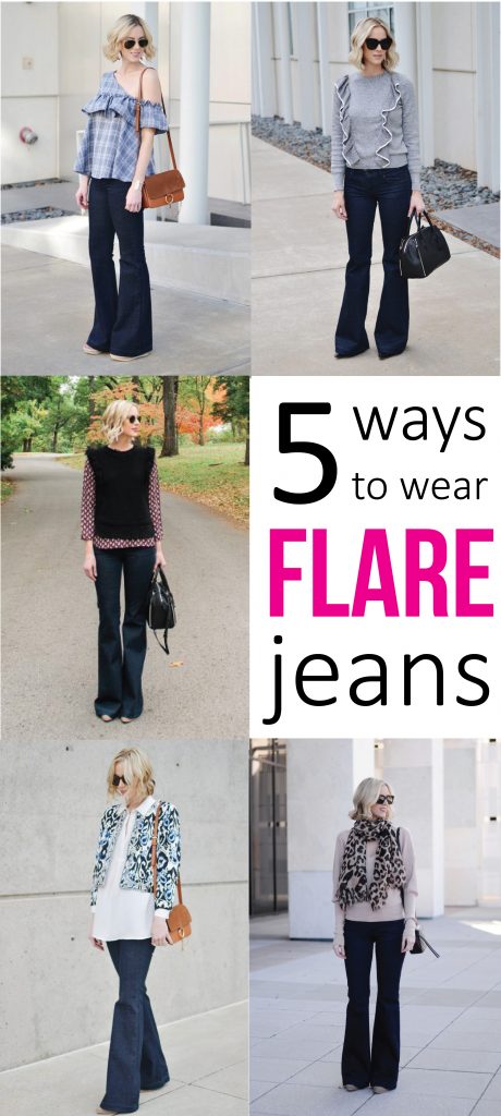 how to wear flare jeans