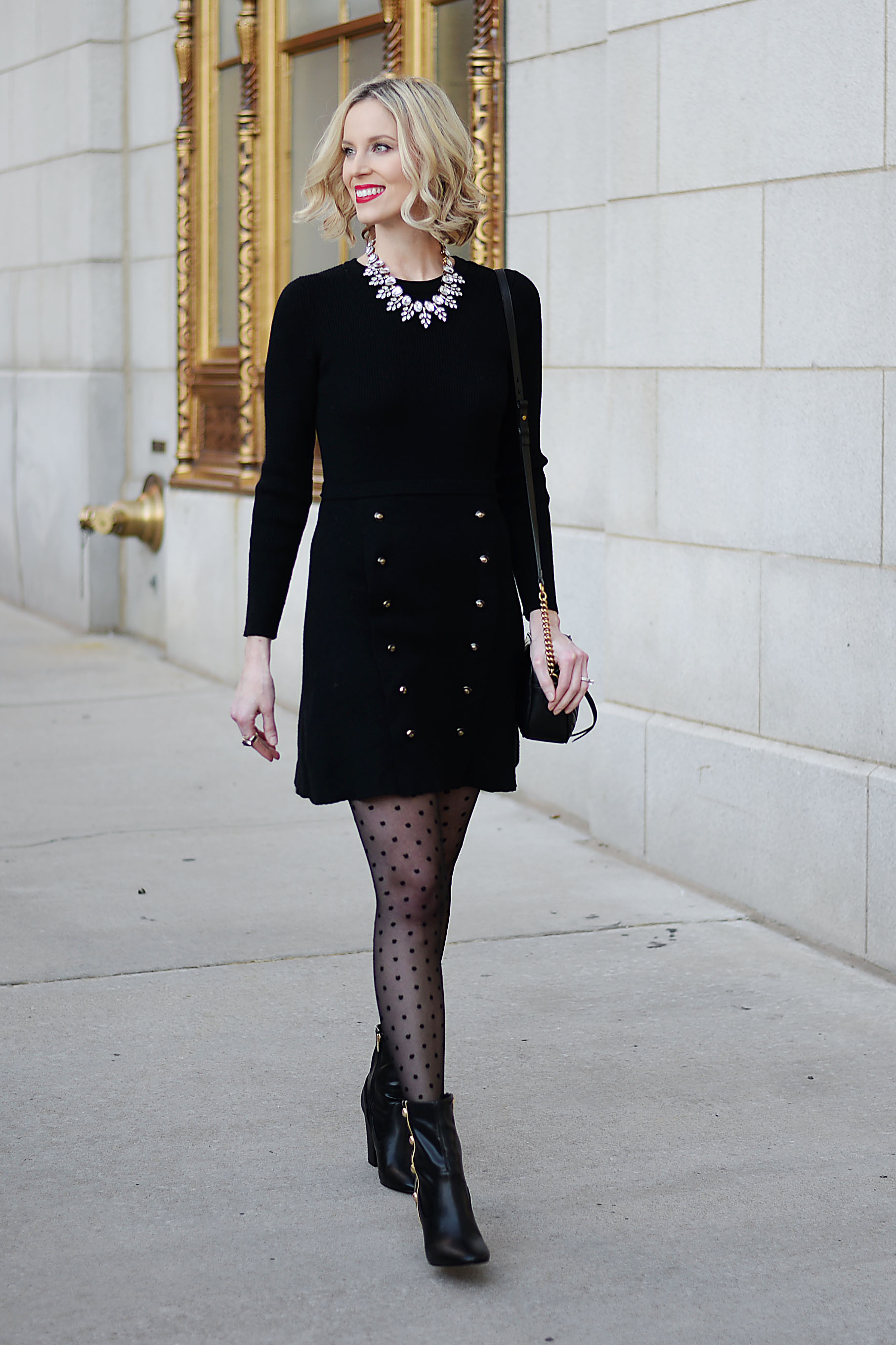 Work Holiday Party Outfit Idea + Boot Giveaway - Straight A Style