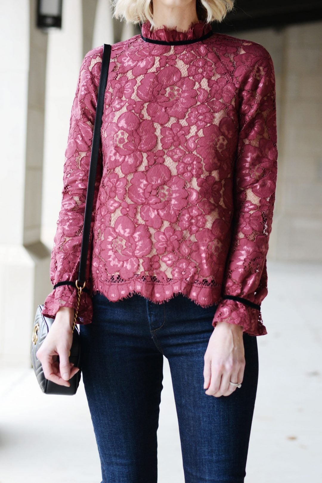 Truly Pleated Tie Back Blouse