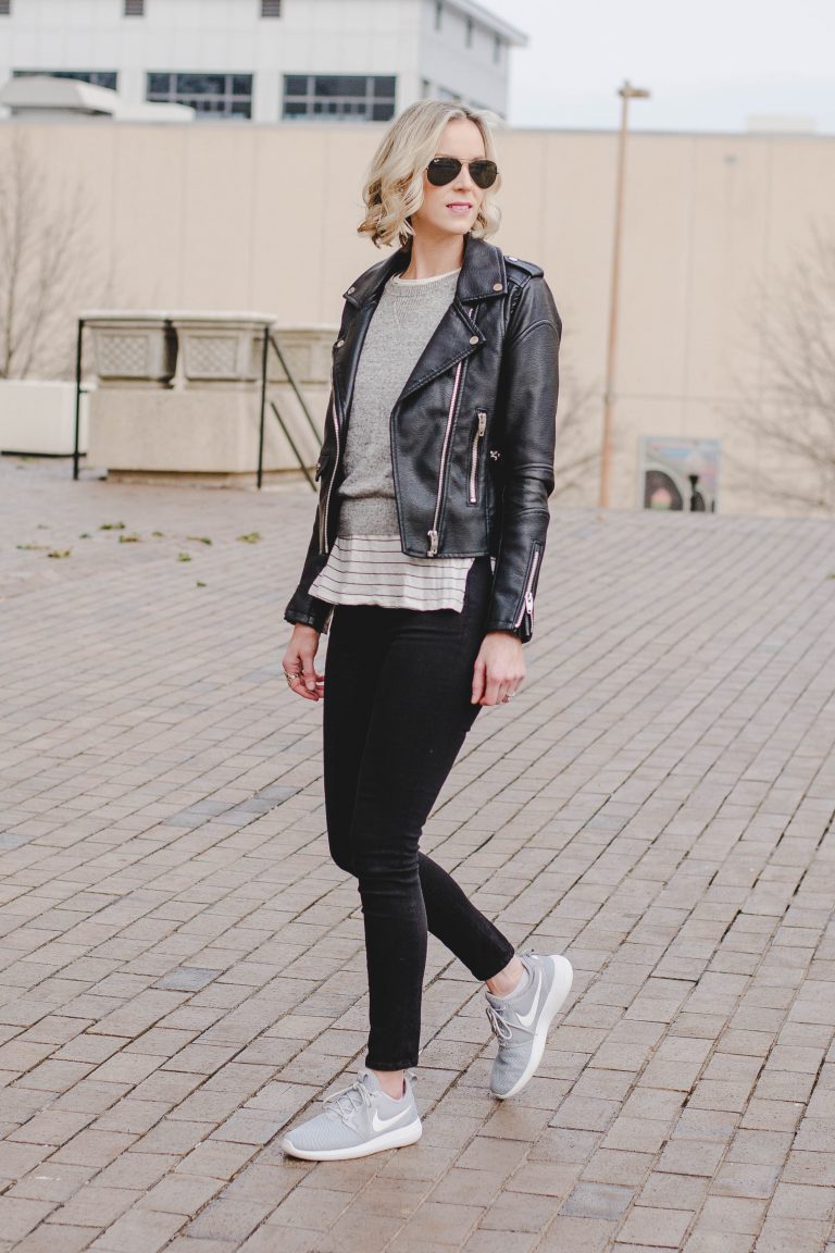 How to Wear a Leather Jacket - Straight A Style