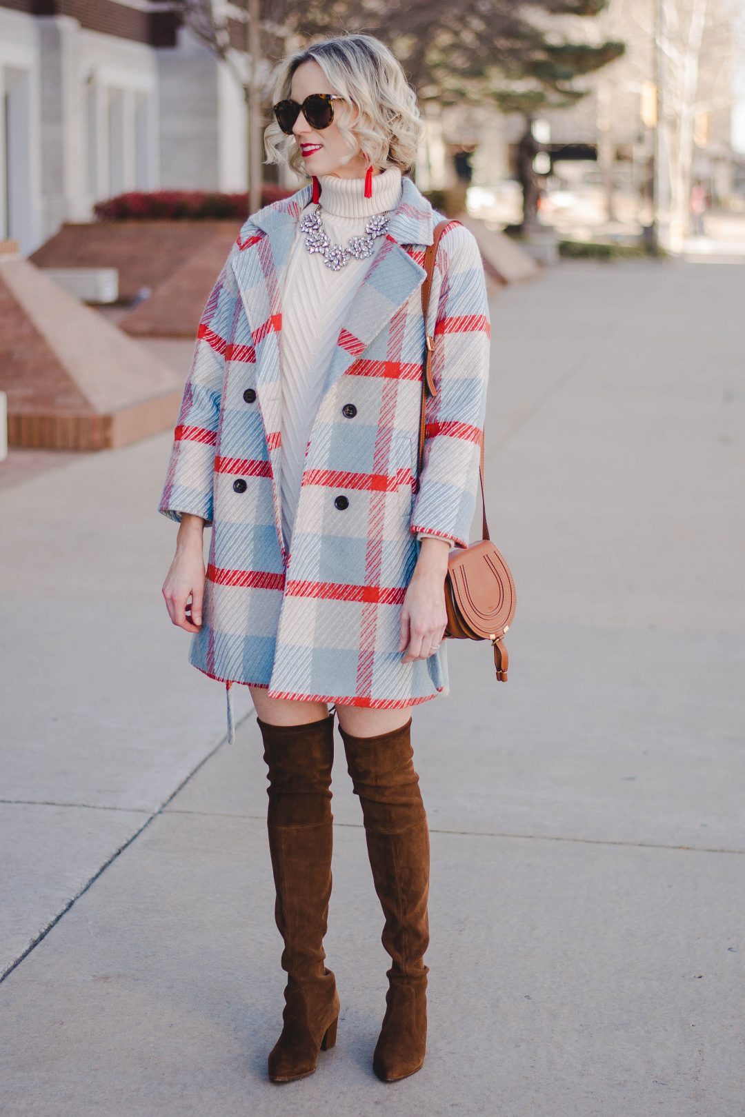 Ruffle Hem Sweatshirt Dress