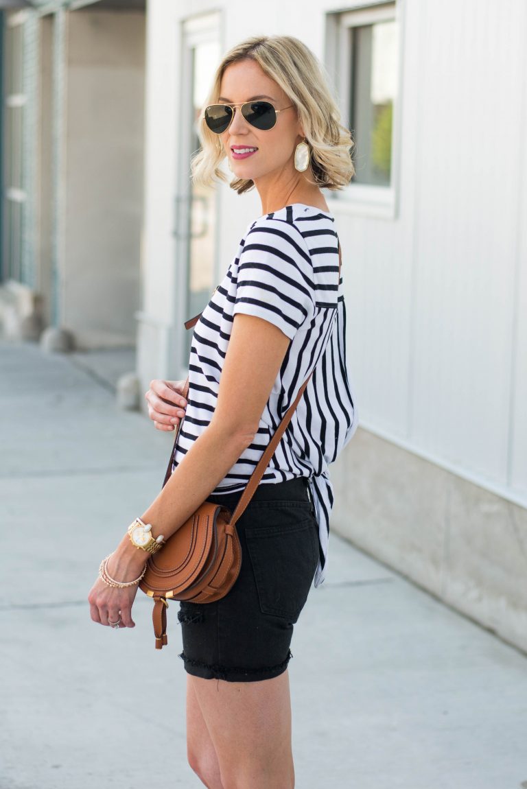 Tie Back Tee - Re-wearing Summer Favorites - Straight A Style