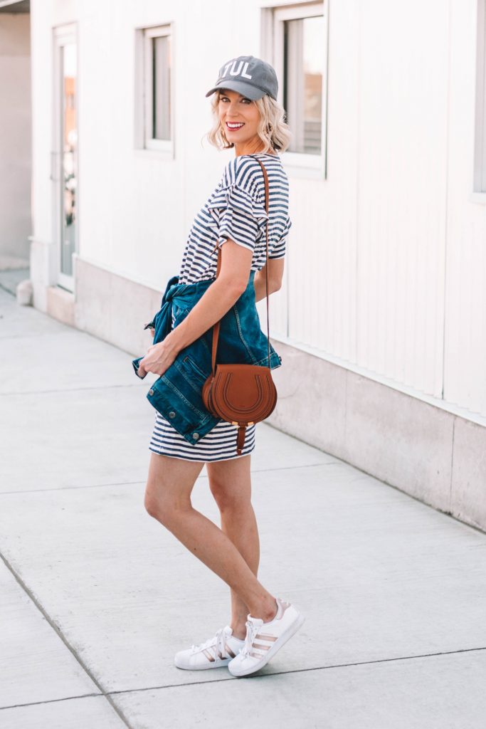 How to Style a T-Shirt Dress Casually - Straight A Style