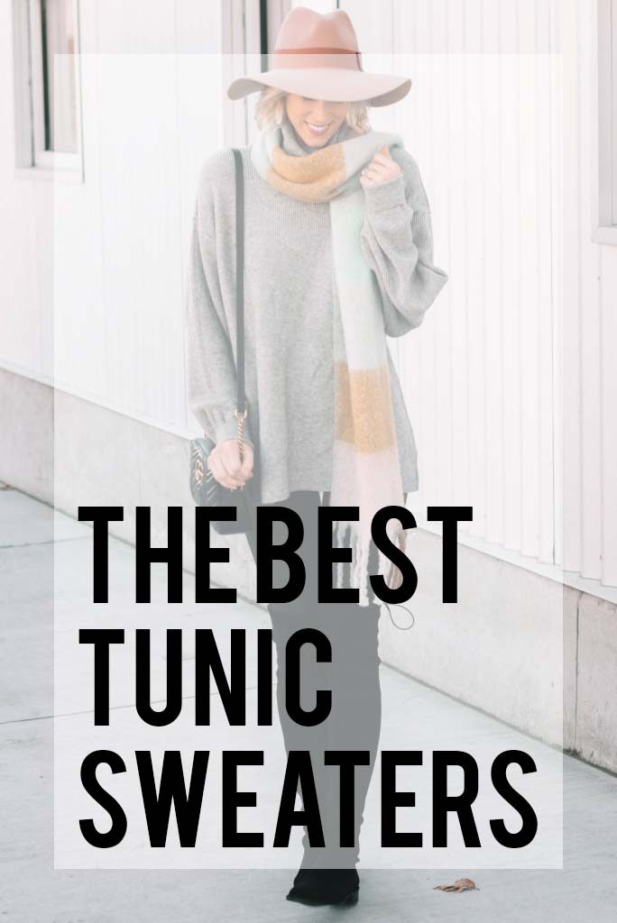 the best tunic sweaters to wear with leggings, boots, and/or jeans all fall and winter at all price points