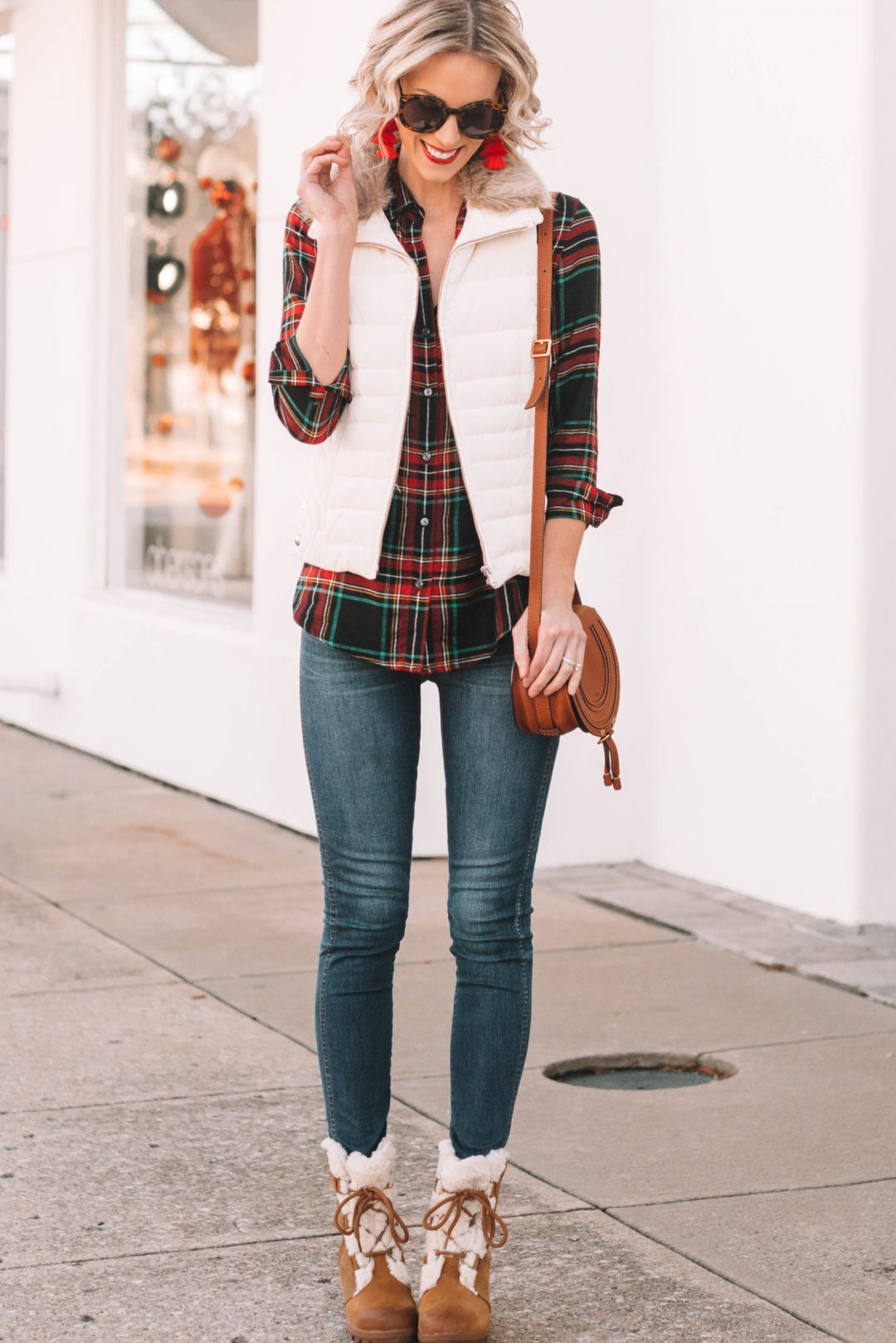 plaid shirt and vest 6 - Straight A Style