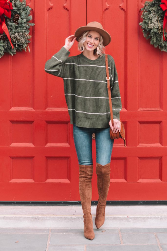 easy sweater and boots combo
