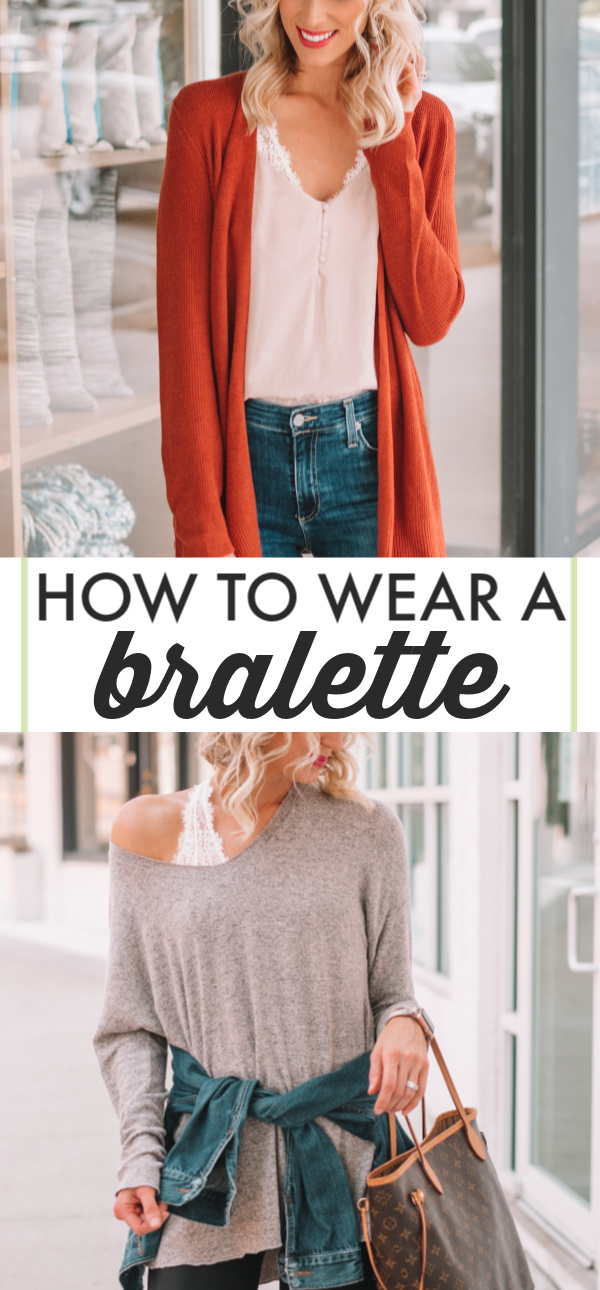 off the shoulder top with bralette