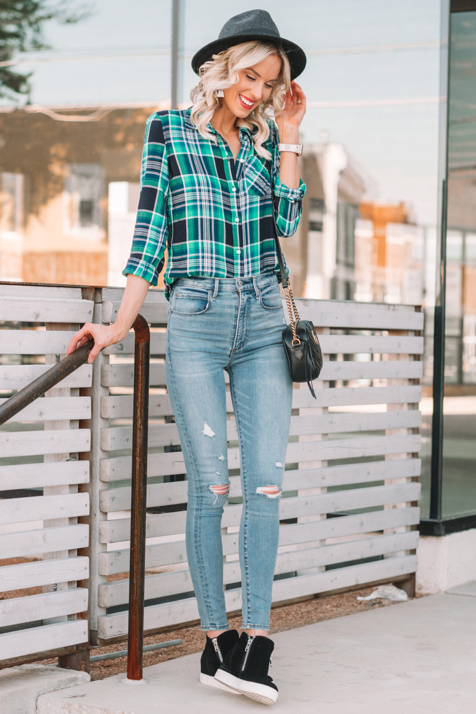 fall flannel outfits