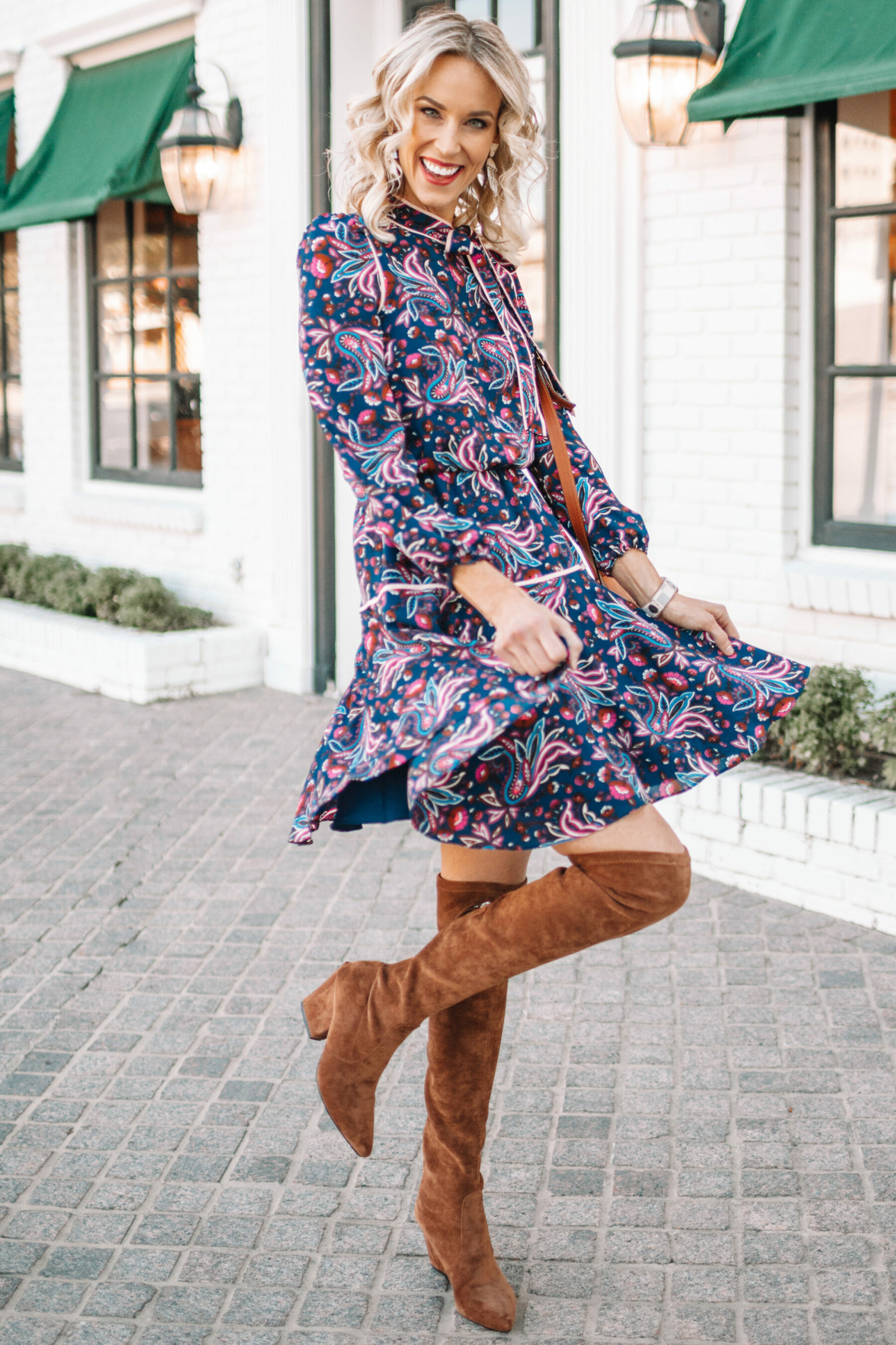 fall dress outfits with boots