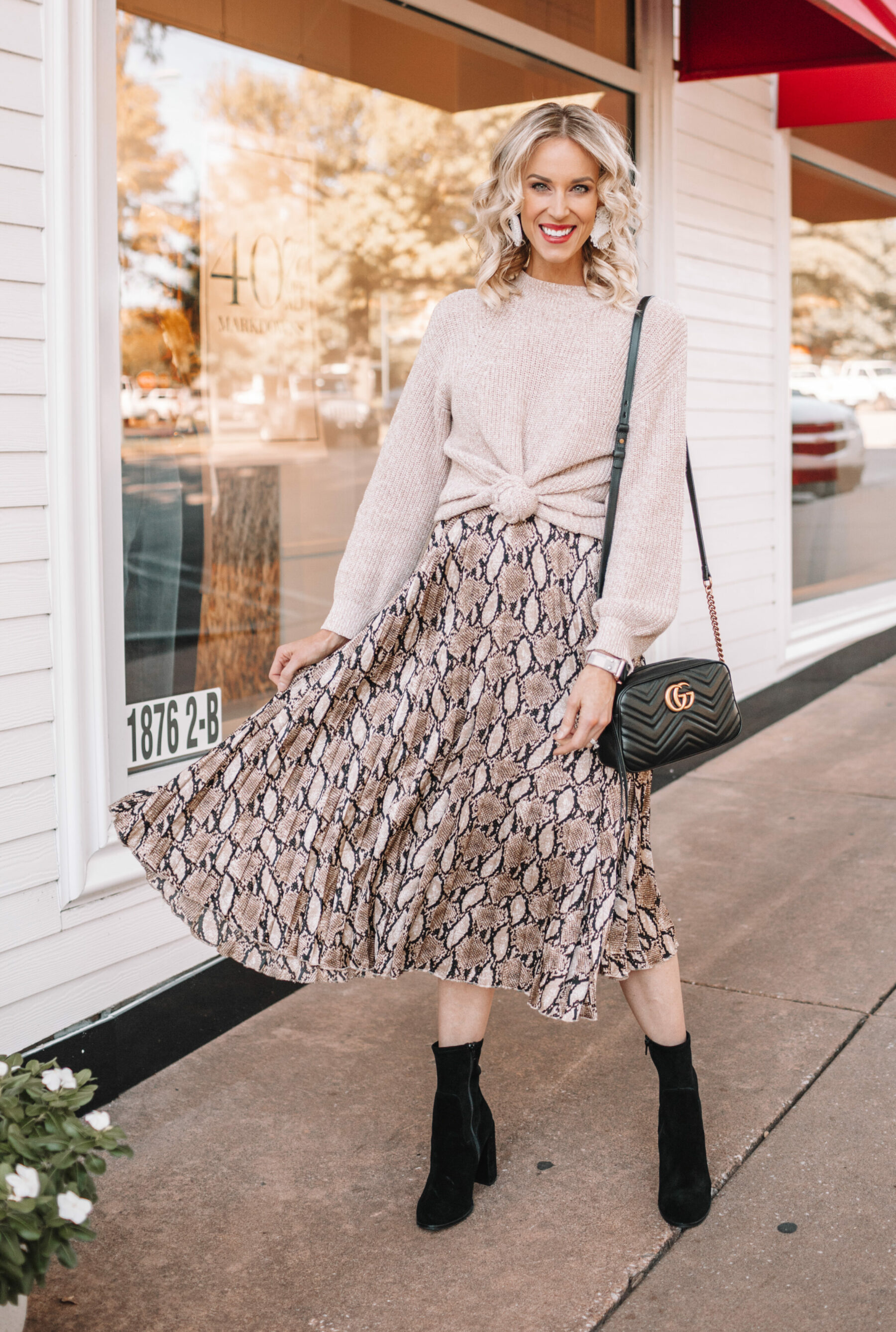 the miller affect styling golden goose sneakers with midi skirt - The  Miller Affect