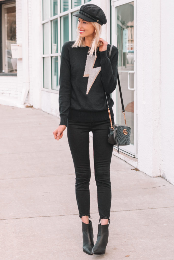 all black outfit, how to wear all black, styling tips for wearing all black 
