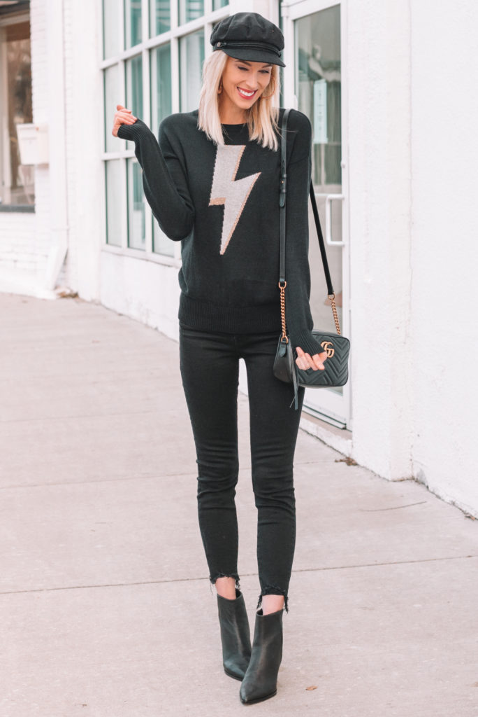 all black outfit, how to wear all black, styling tips for wearing all black, all black outfit ideas