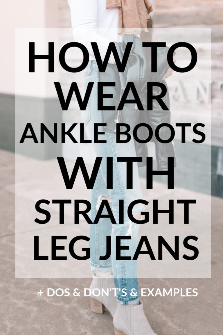 How to Wear Ankle Boots With Straight Leg Jeans - Straight A Style