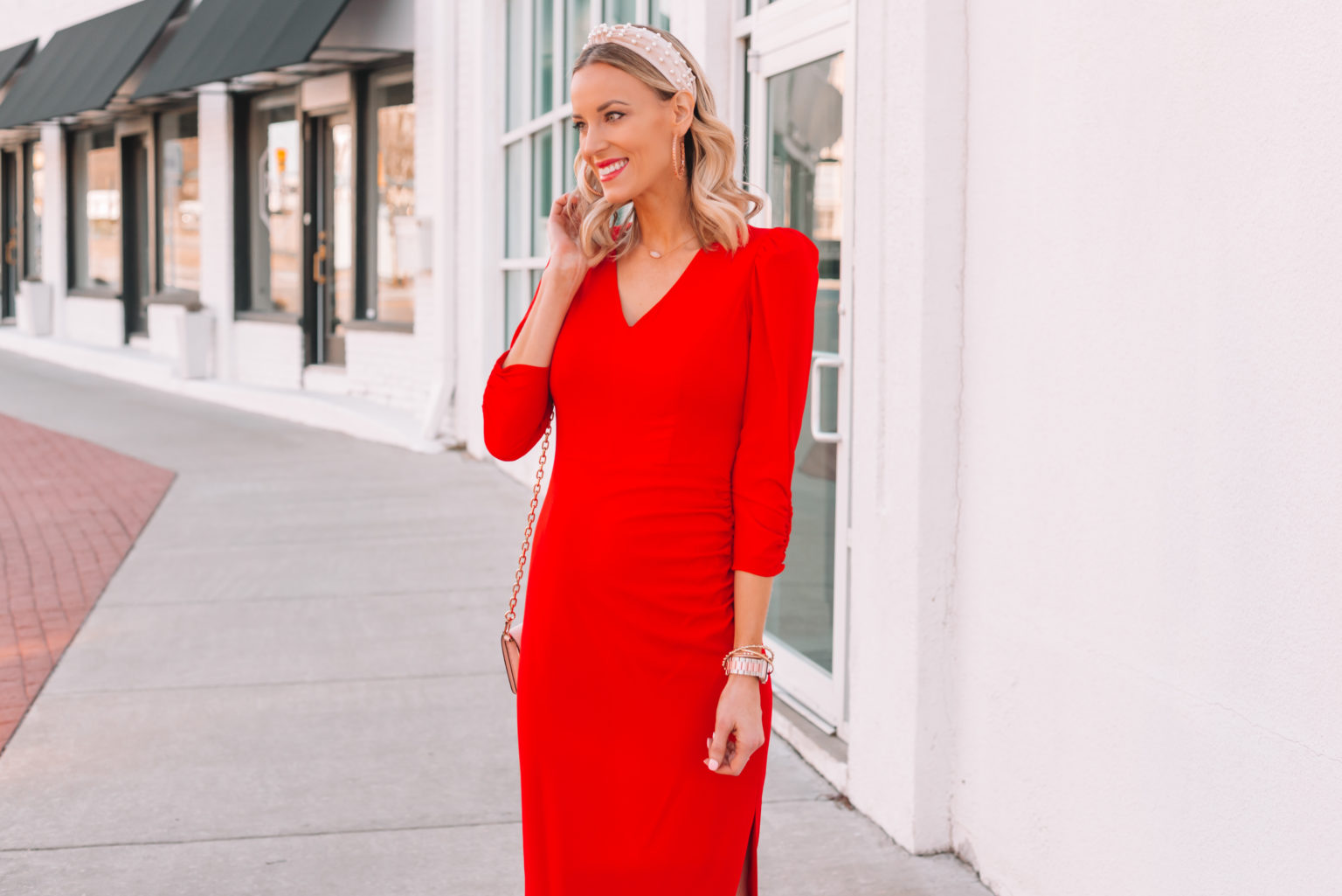Ultra Flattering Red Dress for Valentine's Day - Straight A Style