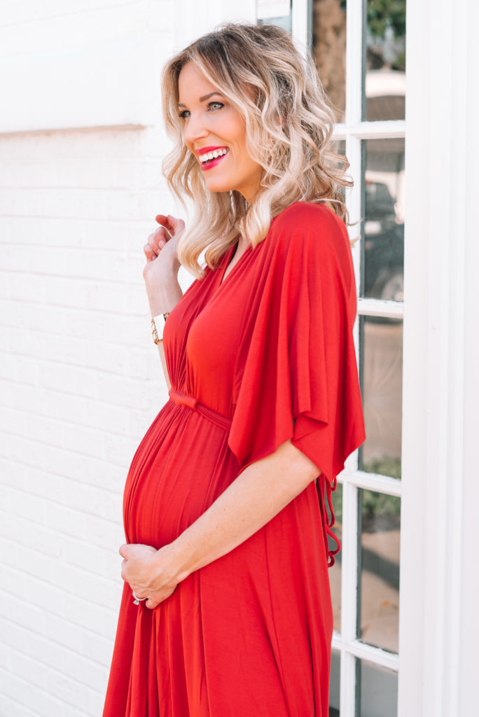 most flattering maternity dress, special maternity dress, maternity maxi dress