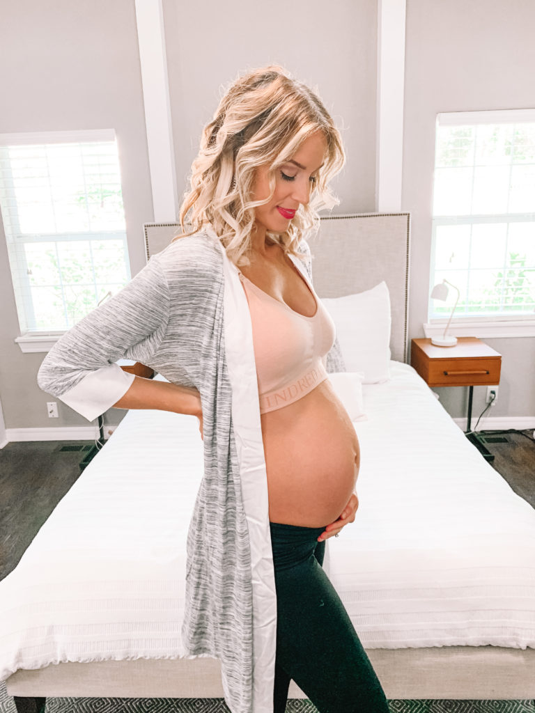 I am absolutely loving these maternity and postpartum essentials from Kindred Bravely. This nursing sports bra is ultra comfy, and I have been living in this ultra soft robe. 