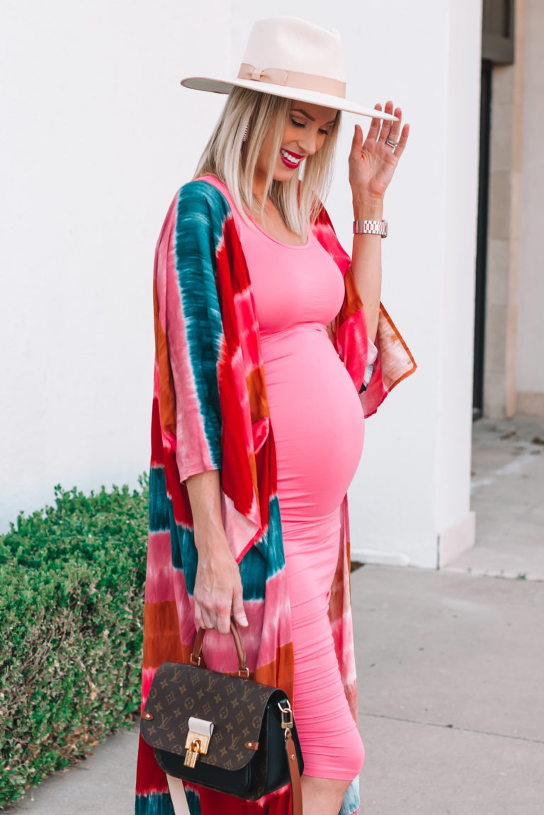 Thoughts + Ruched Maternity Dress - Straight A Style