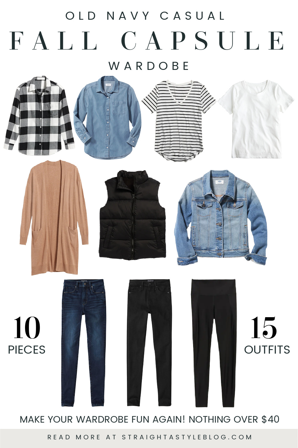 Casual Fall Capsule Wardrobe - Straight A Style