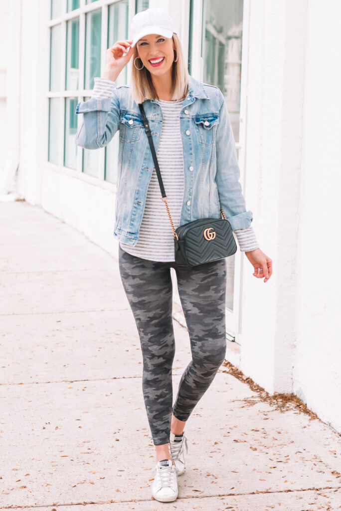 I have been living in things like this casual camo leggings outfit lately! 