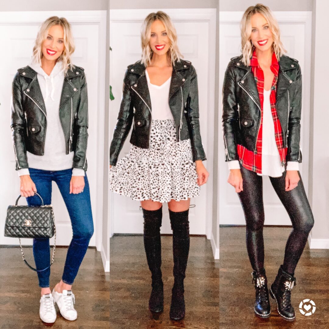 Leather Jacket Outfit Ideas - Straight A Style