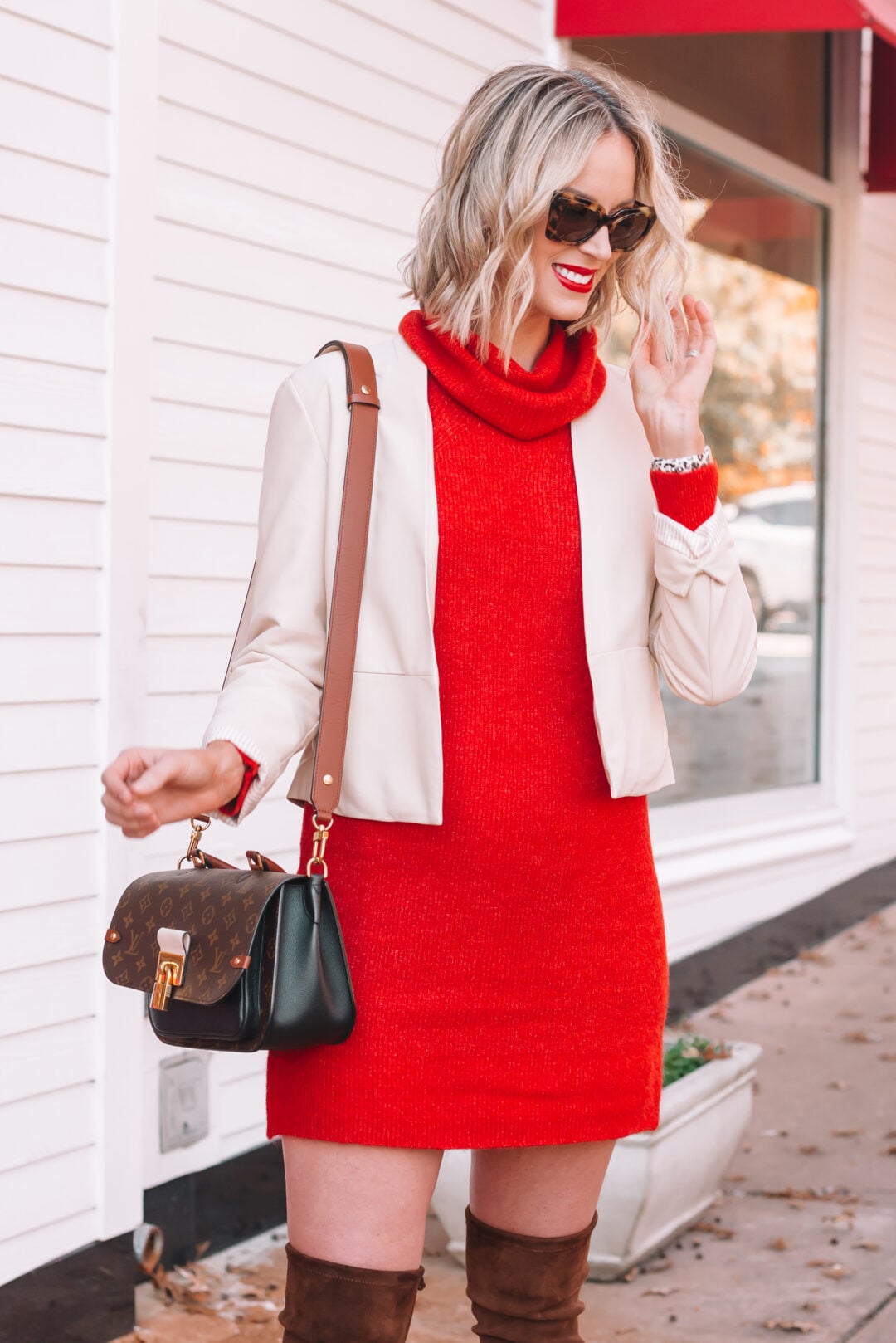 Red Sweater Dress main image 0