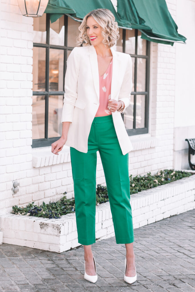 Modern Spring Work Outfit - Straight A Style