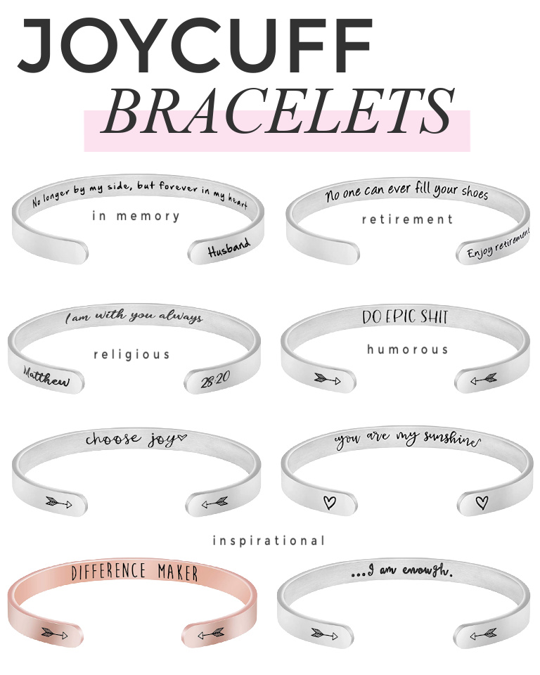 Joycuff inspirational bracelets make the perfect gift!