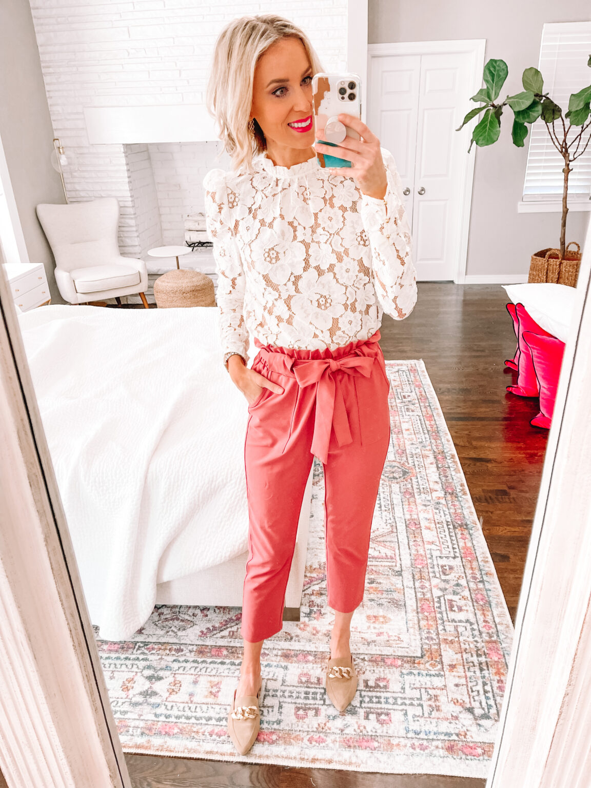 Two Ways Lace Blouse White