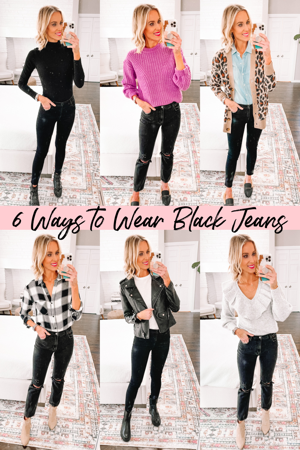 What to wear with black jeans women's
