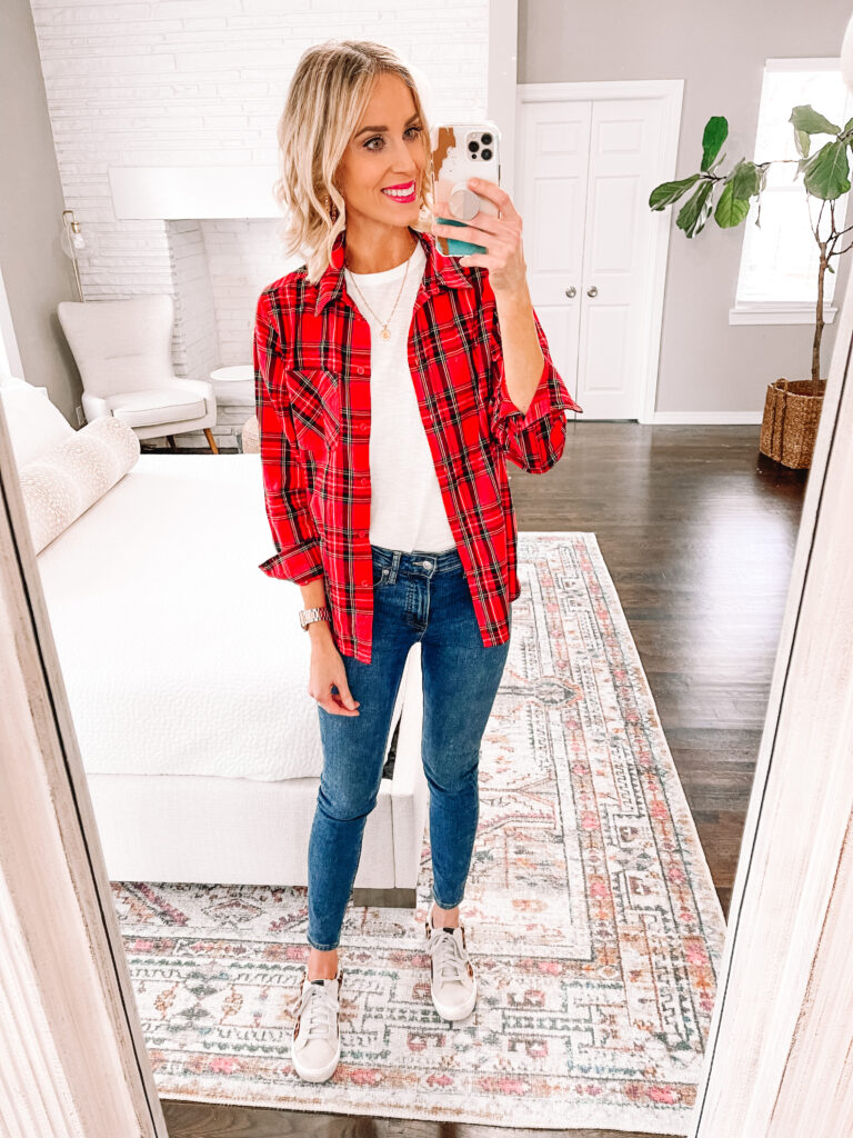 Have you ever worn your plaid shirt as a layer? It's a great way to get extra wear out of it. 