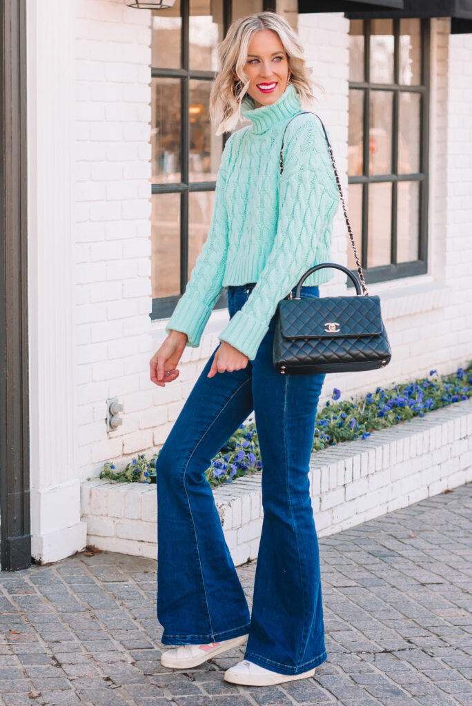 Flare jeans are in style for 2022 and I've found some great pairs! Click to read more.