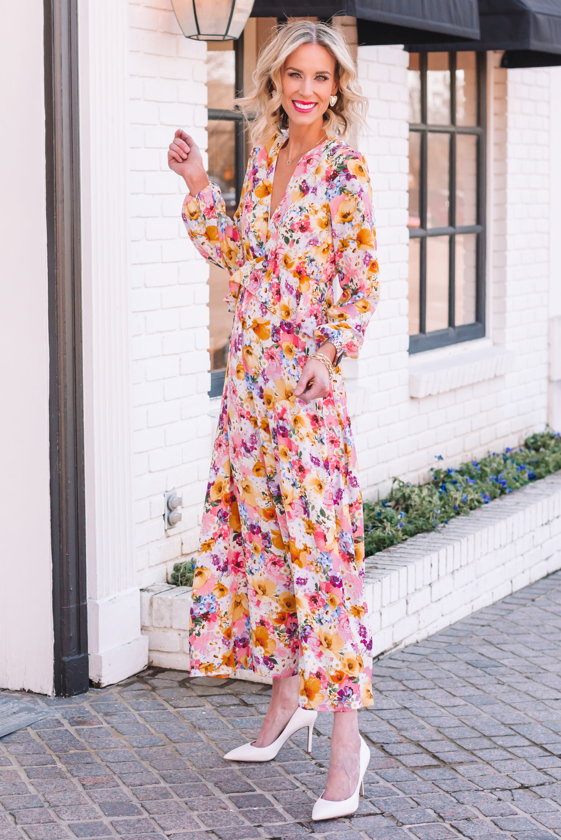 Floral Maxi Dress - Wedding Guest Dress - Straight A Style