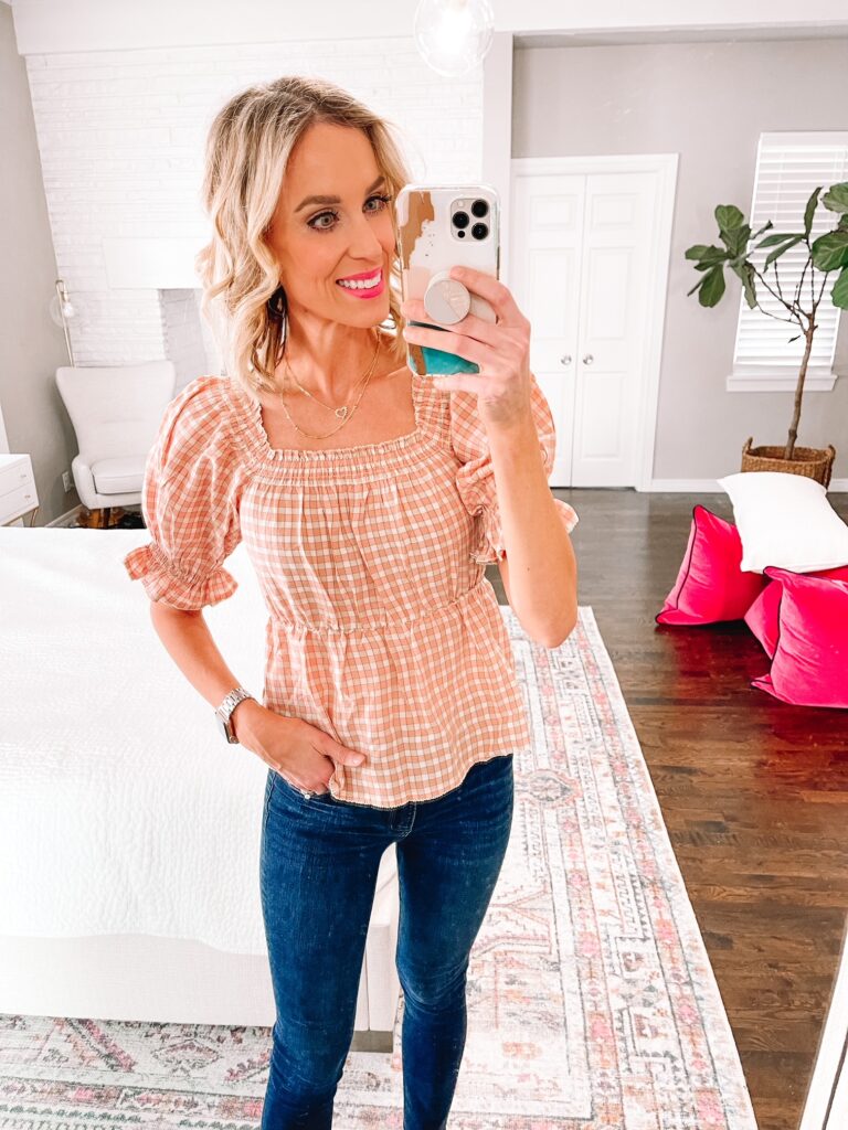 I have a HUGE Old Navy Try on haul for you! 6 spring blouses all $35 and under perfect for all occasions!
