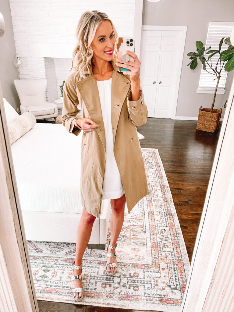 This classic trench coat is just $45!