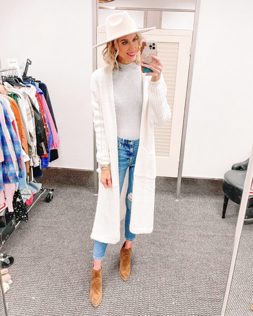 Dishing on the Nordstrom Anniversary Sale best of public access! Everyone can now shop the sale and there are so may good buys are left like this amazing long cream cardigan! 