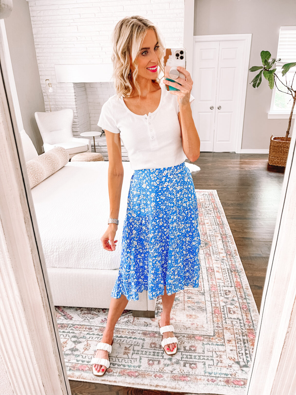 Amazon Floral Skirt - Straight A Style