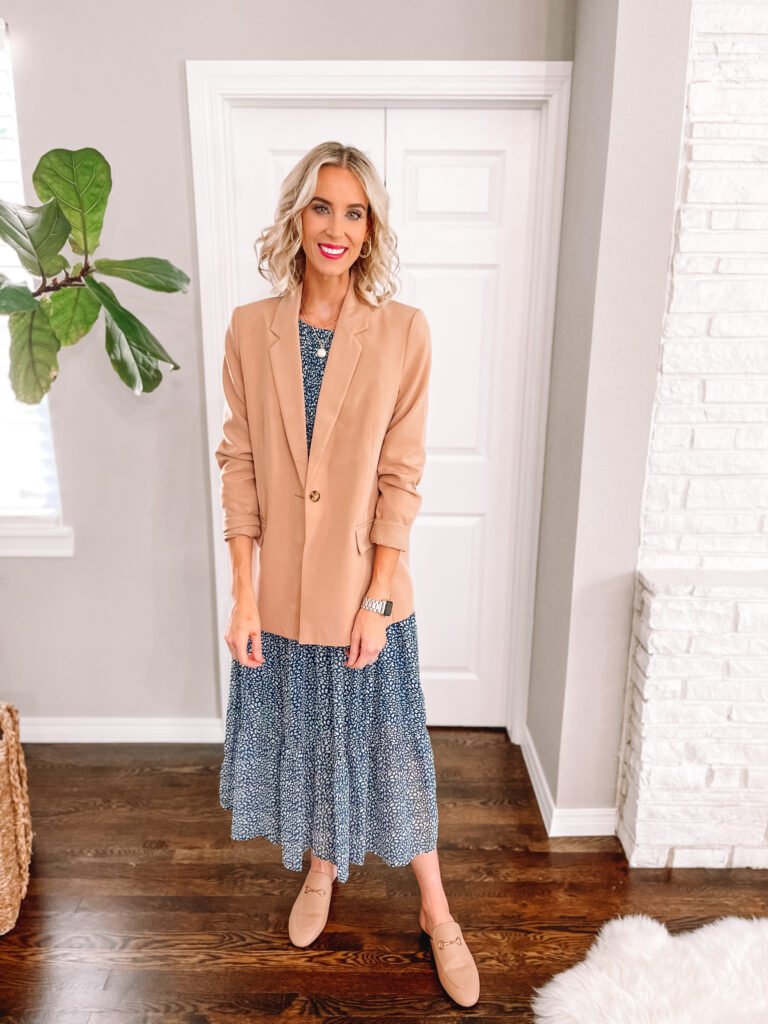 Wondering what to wear? I'm sharing 6 ways to style a tan blazer from business casual to weekend casual and everything in between!