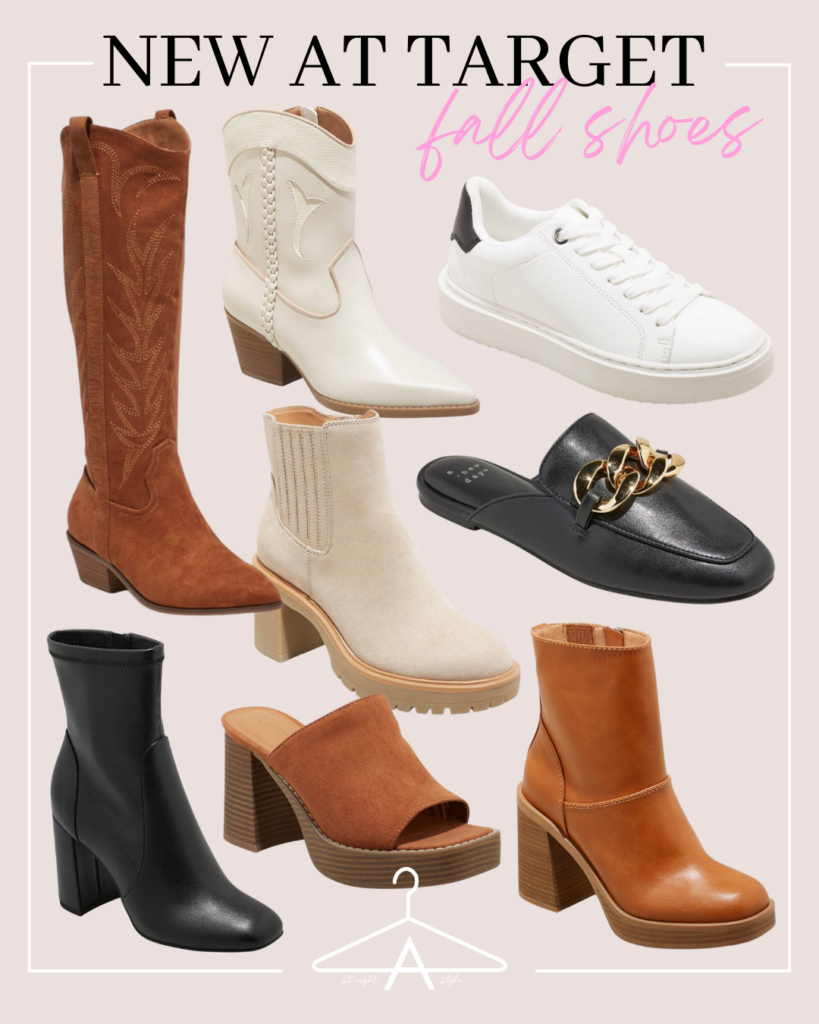 I've got a huge fall shoe haul for you guys and everything includes a look for less option! There are some REALLY good shoes out there right now. target has so many great fall shoes. Shop these and more on my fall shoe haul blog post!