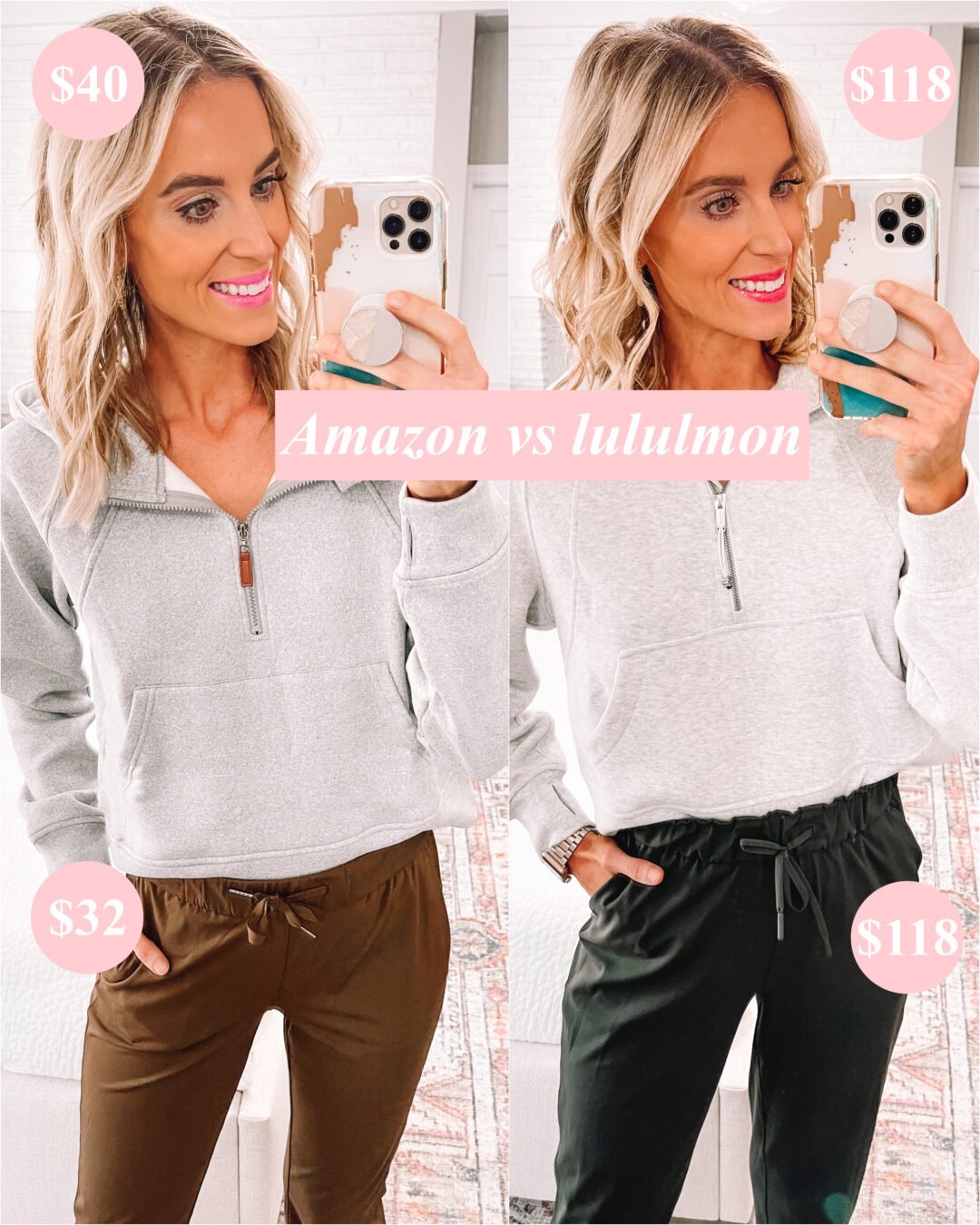 Amazon lululemon Dupes Scuba Hoodie & Leggings Straight A Style