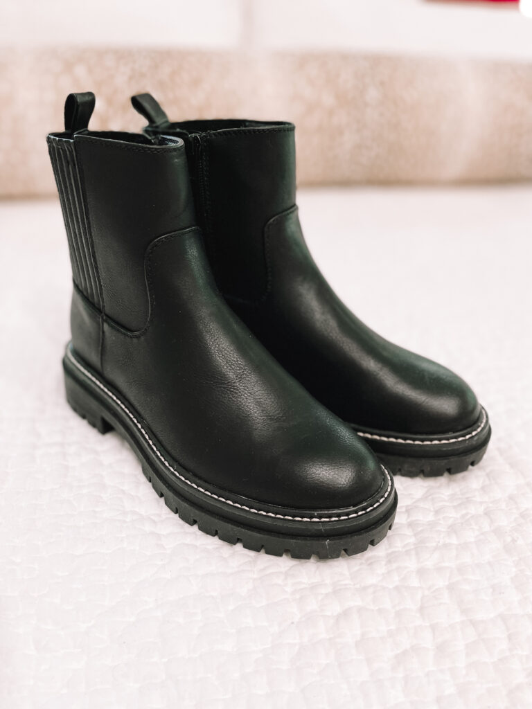 These black Chelsea boots are just $30 and seriously so trendy and fun!