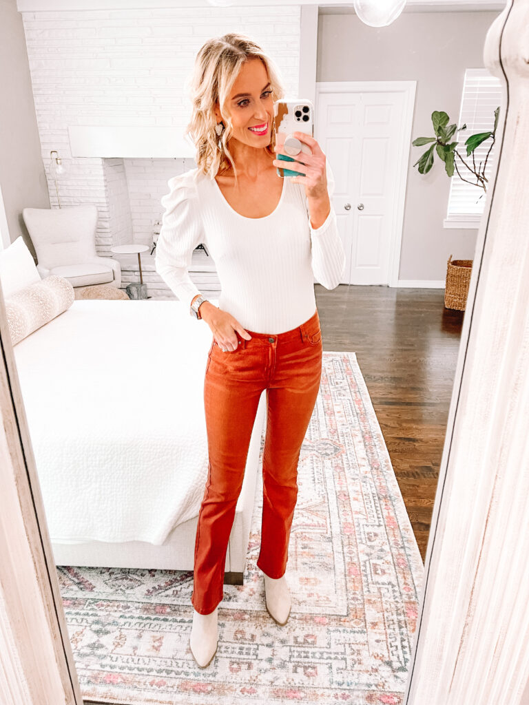 I'm back with another HUGE Walmart fall outfit try on! There are truly just so many good items for fall at Walmart right now. These bootcut jeans are so fun!